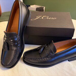 Men's J. Crew Black Camden Kiltie Tassel Loafers - Size 12